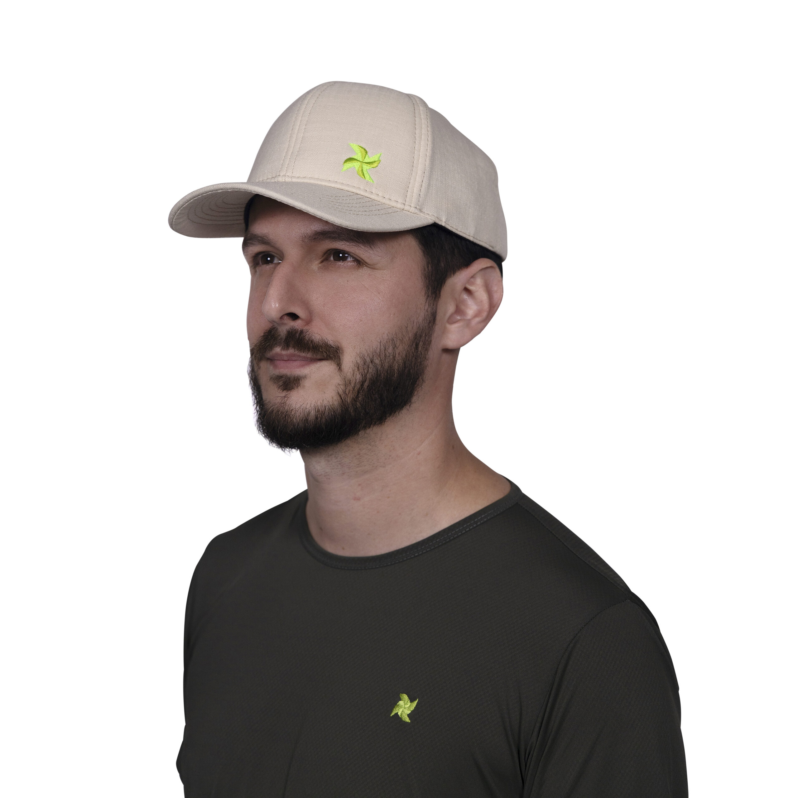 Boné 6 Gomos em linho Off White - Imagem 4